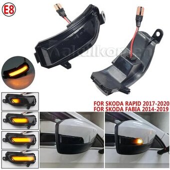 Dynamické blinkry Škoda Fabia Rapid 2014-2020