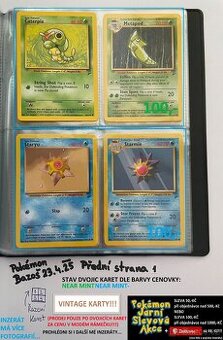 Kusové Pokémon VINTAGE karty (KARTY STARÉ PŘES 20LET)(2)
