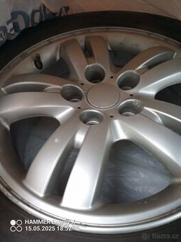 Al kola 4 ks 5x113,5,zánovní pneu,205x60x16 - 1
