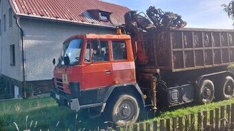 Tatra 815 hákový nosič 2x kontejner hydr. Ruka 6x6