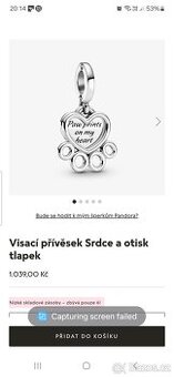 Pandora 2 x srdíčka, poštovné zdarma
