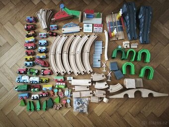 Dřevěná vláčkodráha mega set