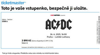AC/DC Praha - stání A (u pódia)