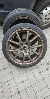 Alu kola 5x112 R18 Letní pneu
