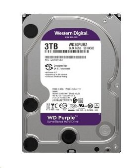 WD PURPLE WD33PURZ 3TB, SATA III 3.5", 256MB, 175MB/s, Low