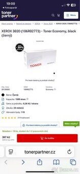 Toner/cartridge X3020/3025 do tiskárny xerox