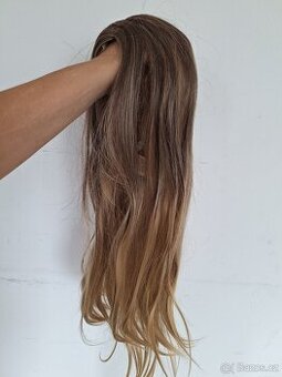 Nová dlouhá Ombre špinavý blond paruka