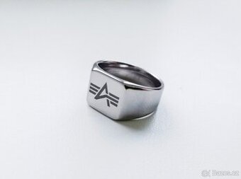 NOVÝ nerezový prsten Alpha Industries