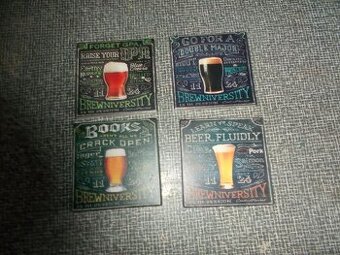 Pivní keramické tácky