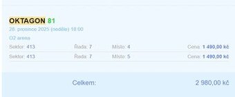 Oktagon 81 - 2x listek