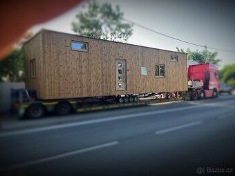 Tiny house 12x4m, maringotka, dřevostavba