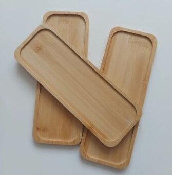 Dekorativní podnosy z bambusu - SADA