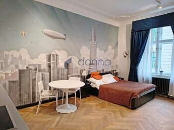 Pronájem bytu 1+kk, 31m2, zařízený, ulice Hálkova, Praha 2 -