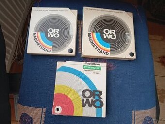 Magnetofonové pásky - cívky ORWO - nahrané