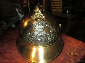 Hasičská přilba 1895 Feuerwehrhelm casco de bombero