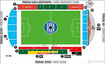 SK Sigma Olomouc - SK Slavia Praha 3x vstupenka