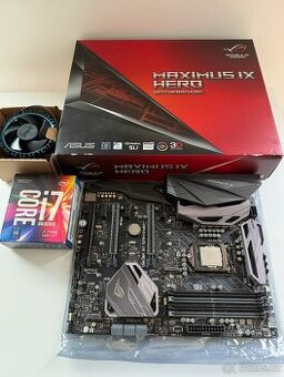ASUS Maximus IX Hero + Intel i7-7700K + Větrák