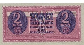 Originální platidlo vojáků Wehrmachtu 2 Reichsmark 1942
