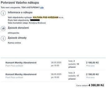 Monika Absolonová - Kultura pod hvězdami Plzeň