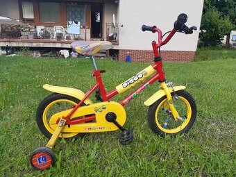 dětské kolo + přídavná zadní kolečka - od 3 let