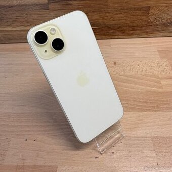 iPhone 15 128GB, světle žlutý (12 měsíců záruka)