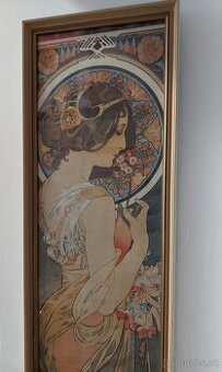 Staré retro obrazy grafiky - Alfons Mucha - secese - SLEVA