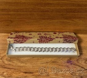 Stříbrný masivní pánský náramek 1,5cm široký