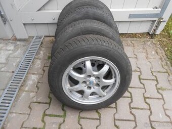 ALU KOLA +ZIMNÍ PNEU 165/70/14 BARUM POLARIS 5 OBUTE FÁBIA 1