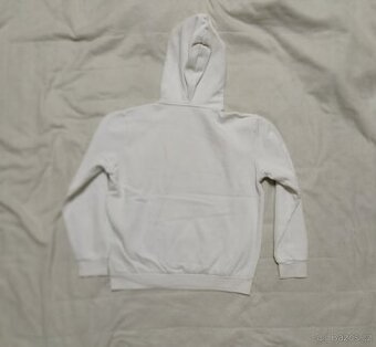 Mikina s kapucí - krémová (bílá) M - 1