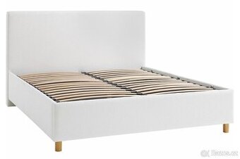 Čalouněná postel Modesto Frame, Wooden Oak + matrace v ceně