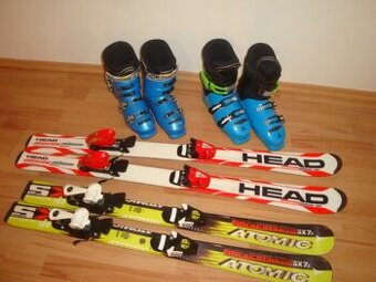 Dětské lyže 100 -117cm + boty 23,5 - 25,5 Head - Atomic