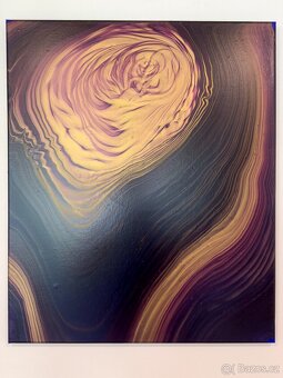 Akrylové obrazy - tekuté emoce, jméno Ladnost