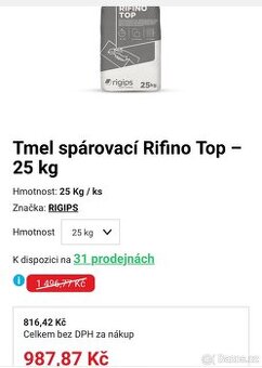 Rigips Rifino Top 25kg