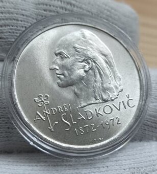 20kčs Andrej Sládkovič 1972 Bokombrada Vzácná varianta Licou
