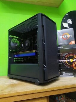 Herní PC - Ryzen 5 3600|Radeon W5700|512GB SSD|16GB|Win11