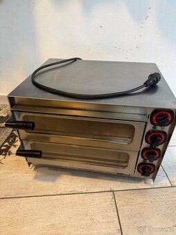 Profi pizza pec REDFOX – dvoupatrová, klasické rozměry na pi