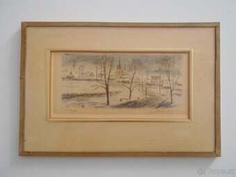 Obraz krajina z pozůstalosti