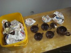 Čajový servis I - hnědý