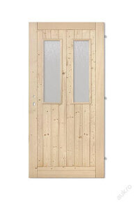 Kvalitní palubkové dveře prosklené 60 - 90 L+P