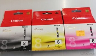 Inkoustová cartridge Canon Pixma CLI-8BK CLI-8Y CLI-8M