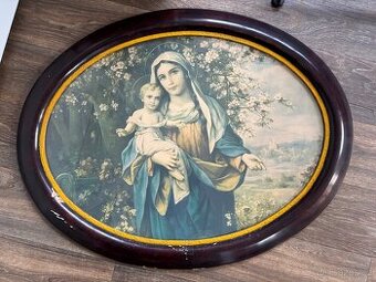 Starý obraz Panna Maria s Ježíškem