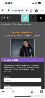 Lístky VIP Markus Schulz Epic Praha