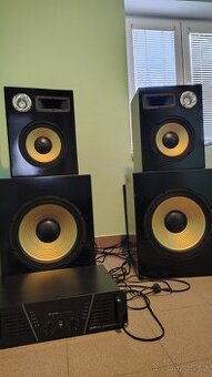 Reproduktory + zesilovač 1 KW - 1
