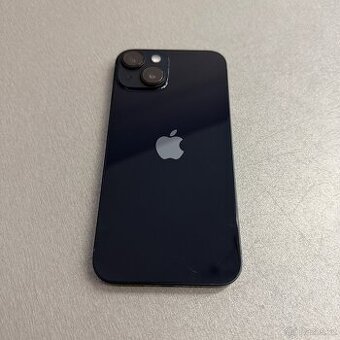 iPhone 14 128GB černý, pěkný stav, 12 měsíců záruka
