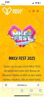 Prodám 1 lístek na Mikulov fest.