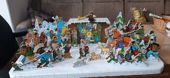 Prodám betlém od J. Lady papírový vyřezávaný