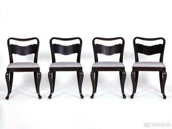 4x značené židle THONET, nové čalounění.