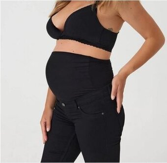 DÁM-N82_Těhotenské černé rifle (vel. 42)