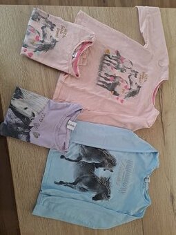 4x triko dl.rukáv, dvojčata, 122-128