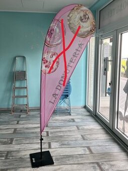 stojan na reklamní vlajku, beach flag, muší křídlo